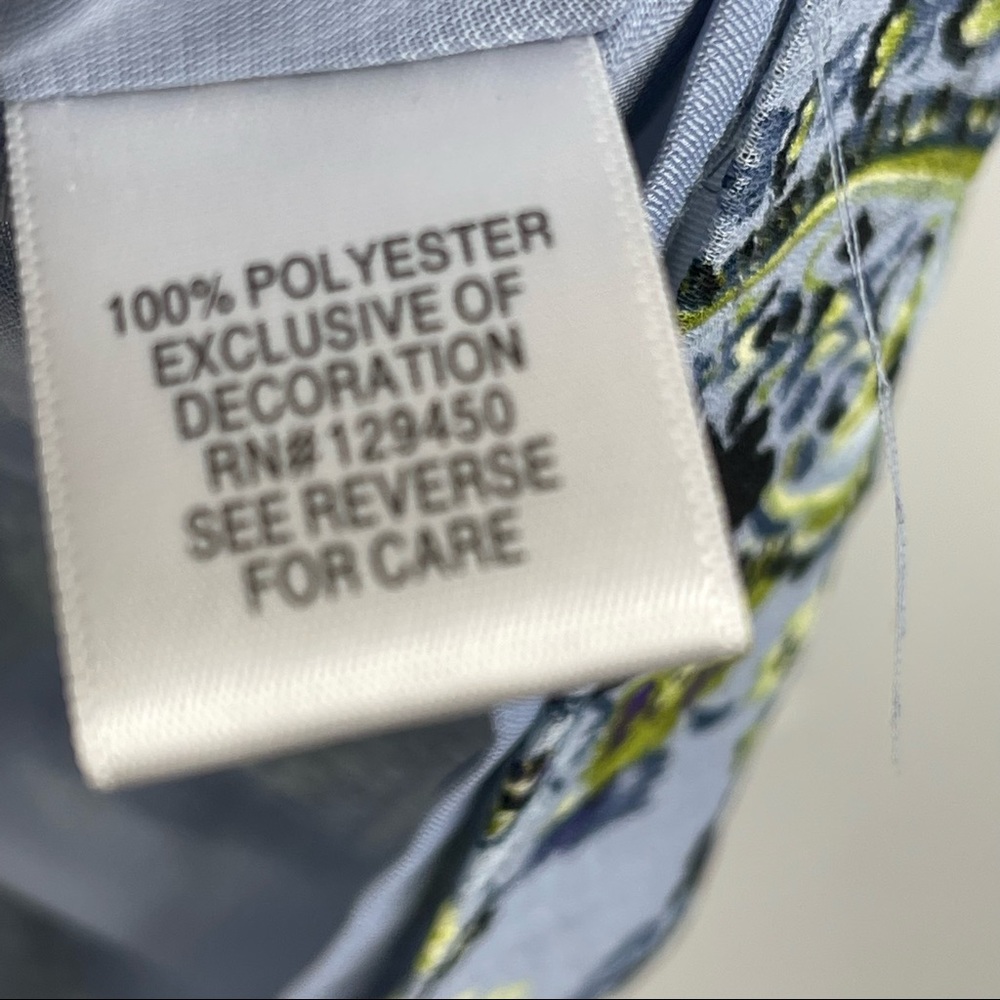 APT 9 top blouse Paisley Flowy artsy Floral boho short sleeveless M - Picture 6 of 9